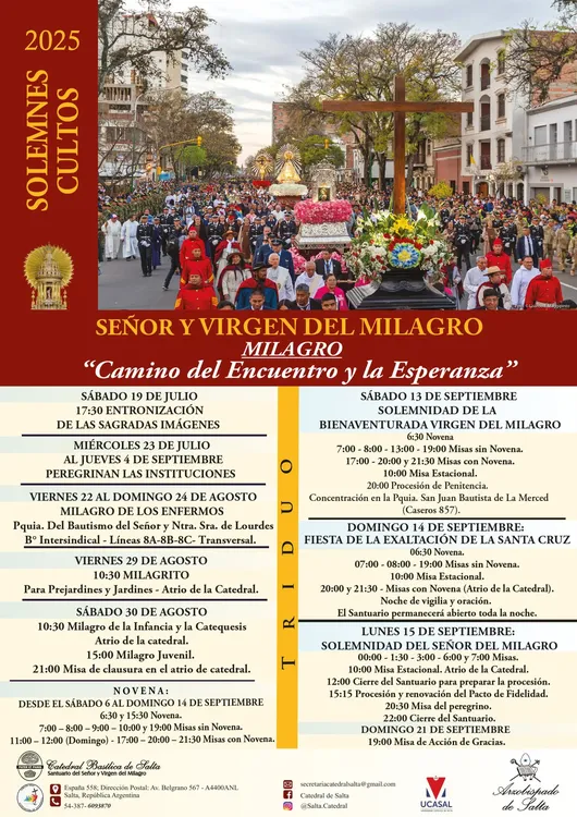 Cronograma milagro Cronograma milagro